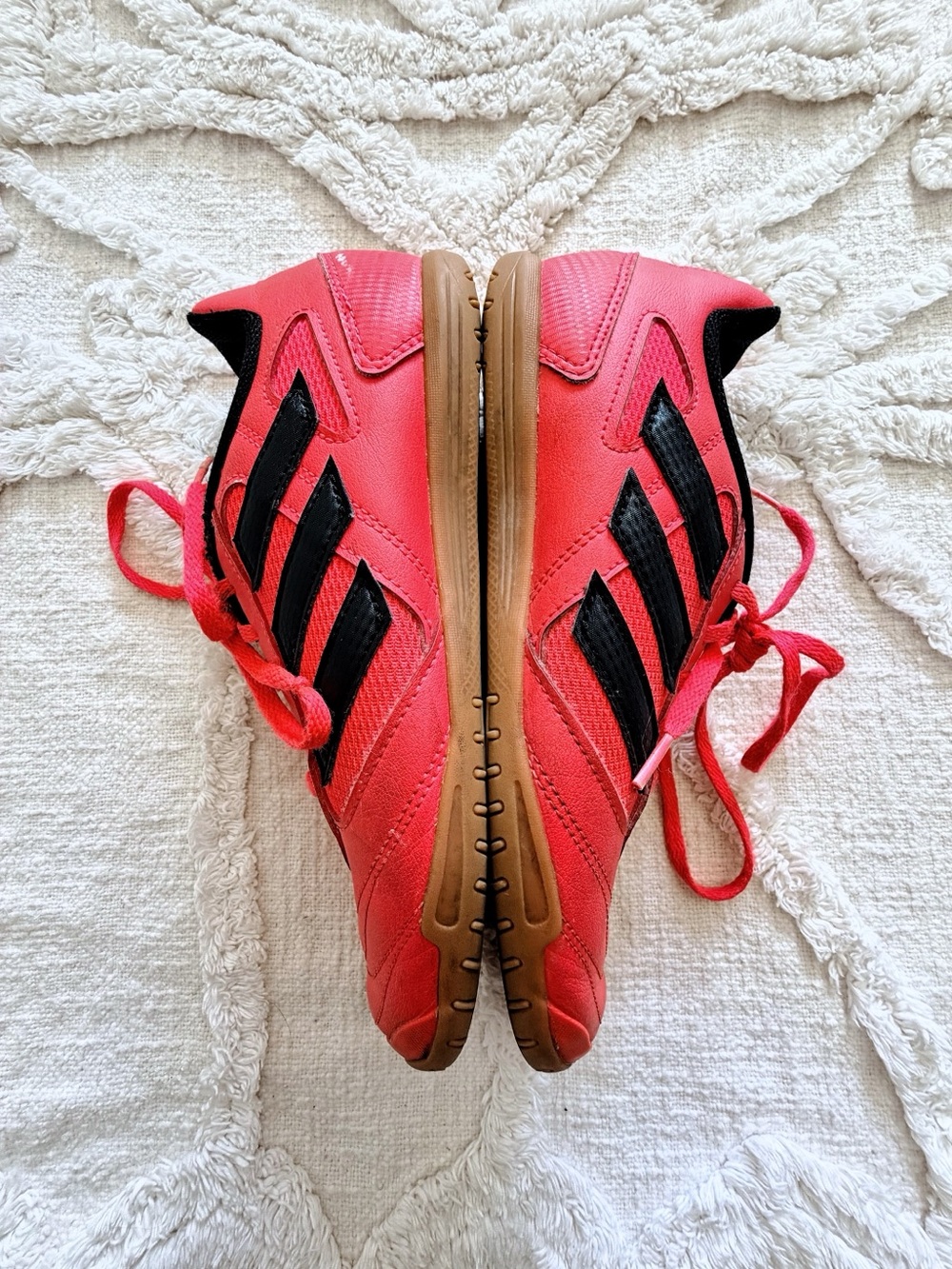 Adidas Super Sala Indoor Soccer Shoes Red Black Gum Men’s 6.5